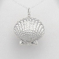 Sterling Silver Clam Shell Locket