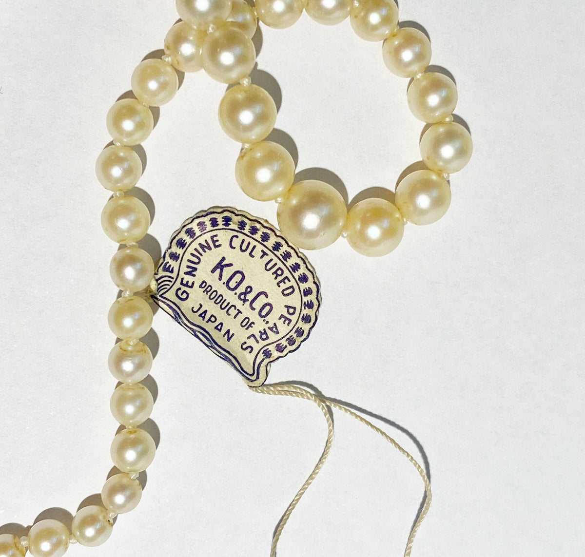 Vintage Graduated Akoya Pearl Necklace
