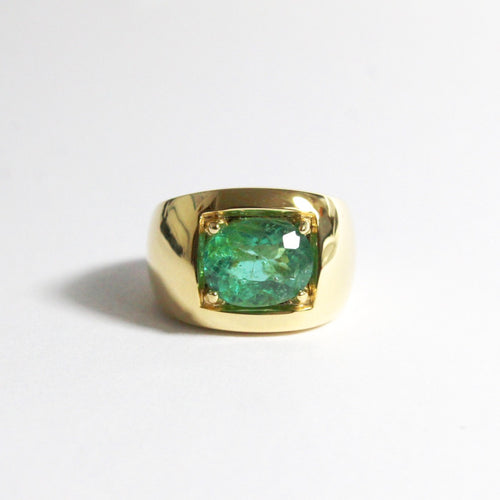 18ct Yellow Gold 4.38ct Paraiba Tourmaline Ring