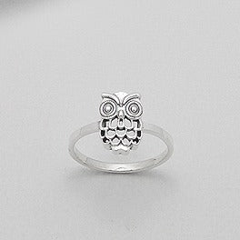 Sterling Silver Owl Ring