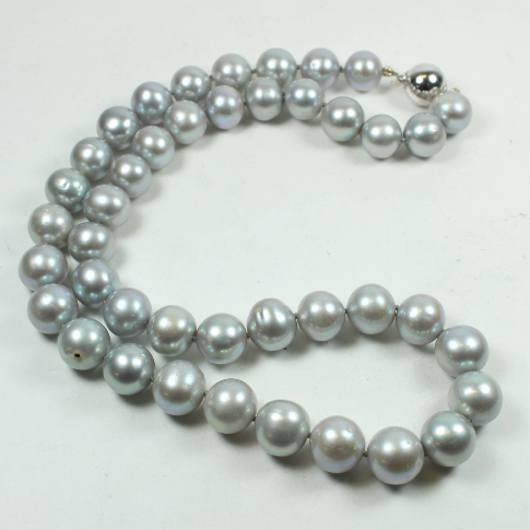 Grey freshwater 2025 pearl necklace