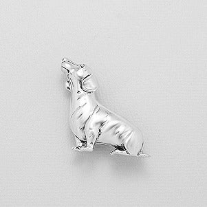 Sterling Silver Dachshund Brooch