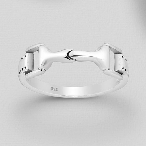 Sterling Silver Saddle-Stirrup Ring