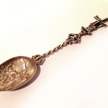 Silver Decorative Spoon, Windmill Shaped Handle