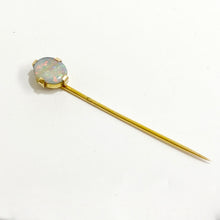 Antique 18ct Yellow Gold Solid Opal Tie Pin