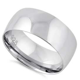 Sterling Silver 8mm Band