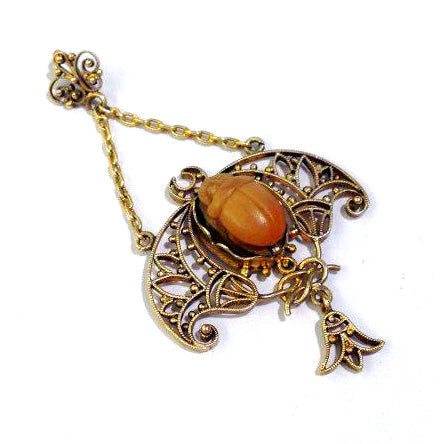 Egyptian Revival Scarab Pendant