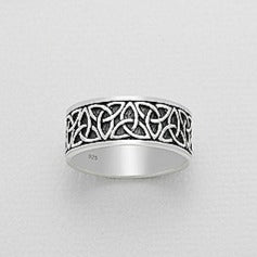 Sterling Silver Celtic Trinity Knot Ring