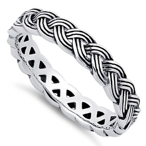 Sterling Silver Braided Band