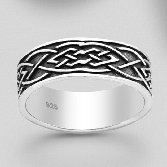 Sterling Silver Celtic Band