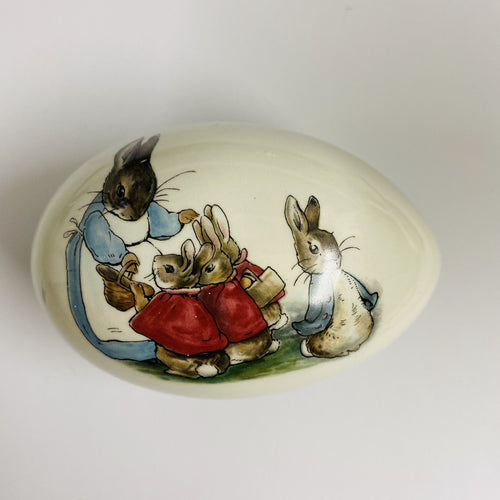 Vintage 'Beatrix Potter' Peter Rabbit Porcelain Egg Box