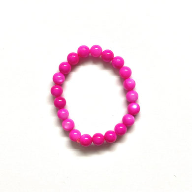 Pretty Pink Shell based Bracelet
