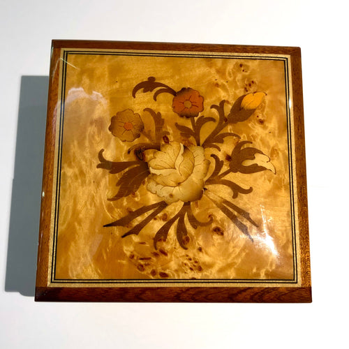 Musical Jewellery Box In Marquetry