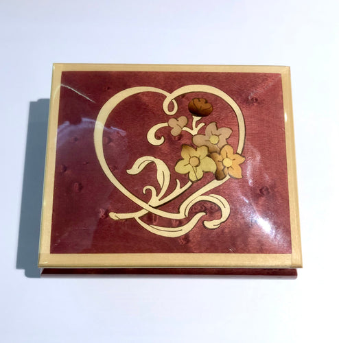 Musical Jewellery Box In Marquetry