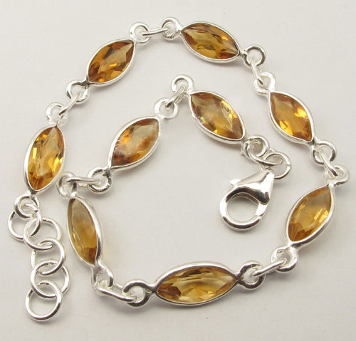 Sterling Silver Citrine Bracelet