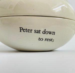 Vintage 'Beatrix Potter' Peter Rabbit Porcelain Egg Box