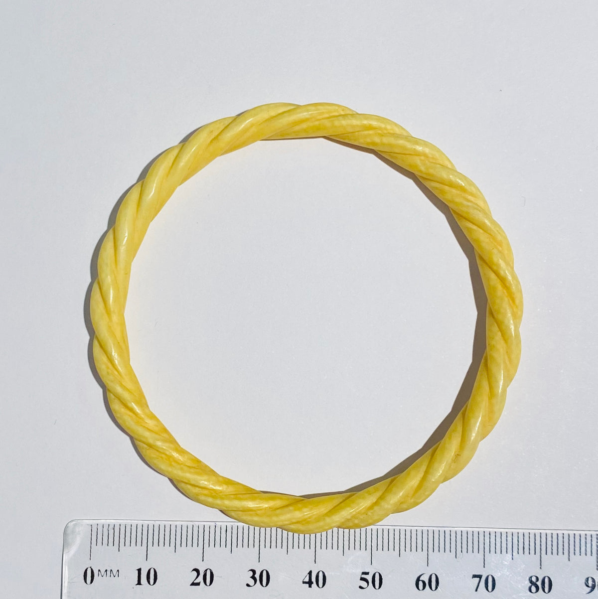 Small Antique coiled Ivory Bangle