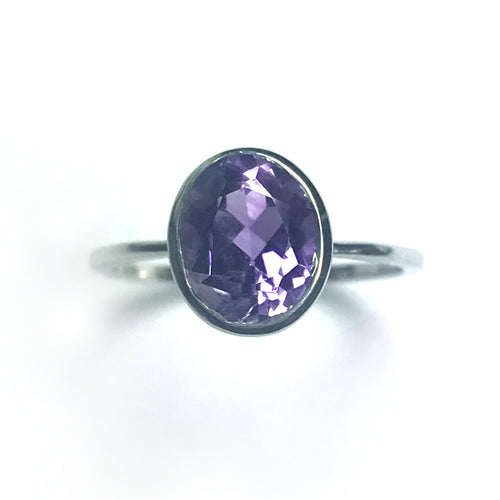 Sterling Silver Amethyst Ring