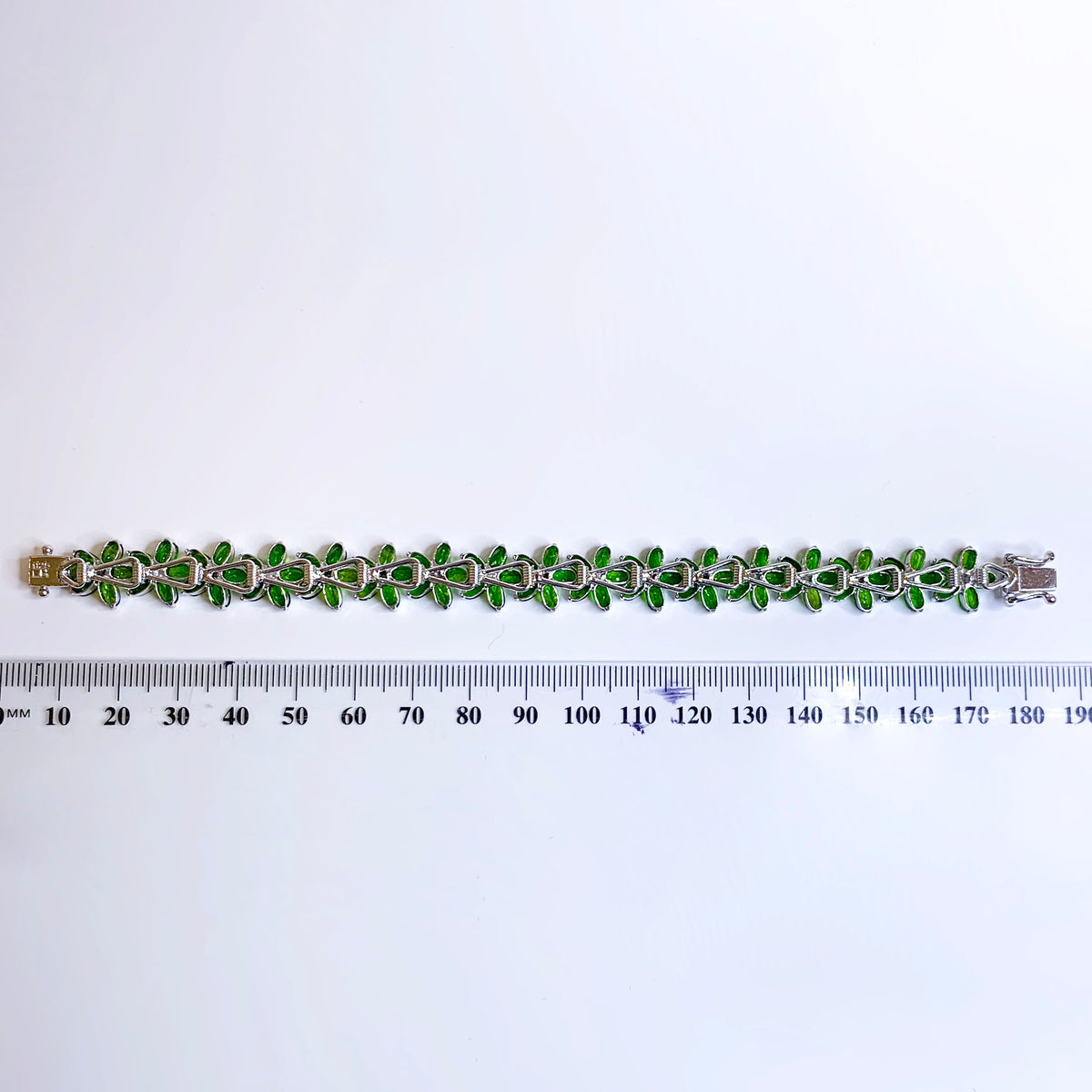 Sterling Silver Chrome Diopside Bracelet