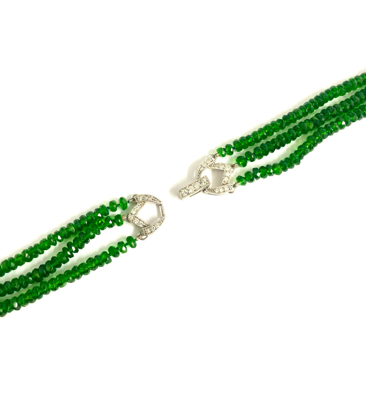 Chrome Green Diopside Beaded Necklace