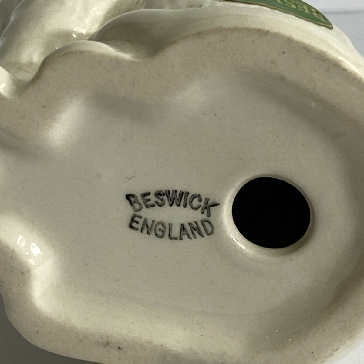 Vintage Beswick White Kitten Ceramic Figurine