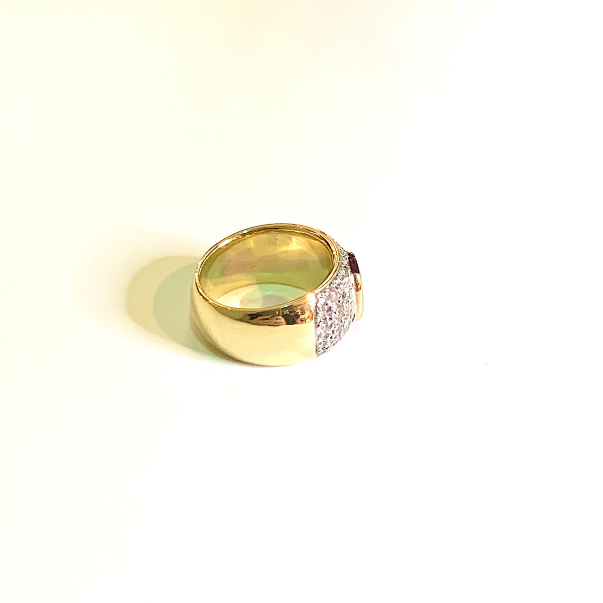 18ct Yellow Gold Ruby and Diamond Ring