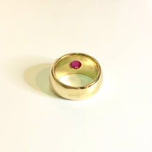 18ct Yellow Gold Ruby and Diamond Ring