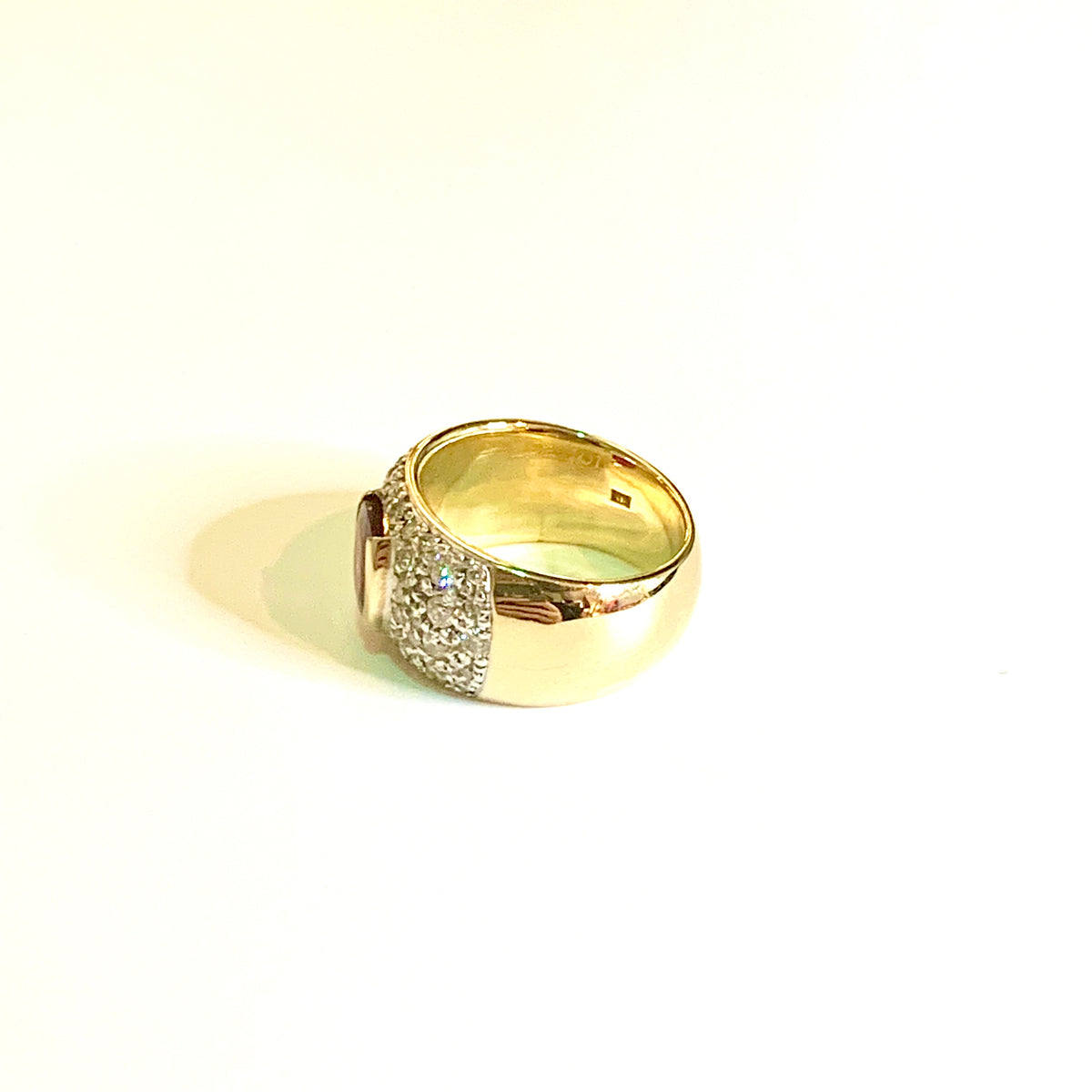 18ct Yellow Gold Ruby and Diamond Ring
