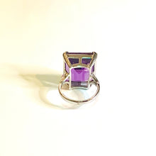 9ct White Gold Amethyst Ring