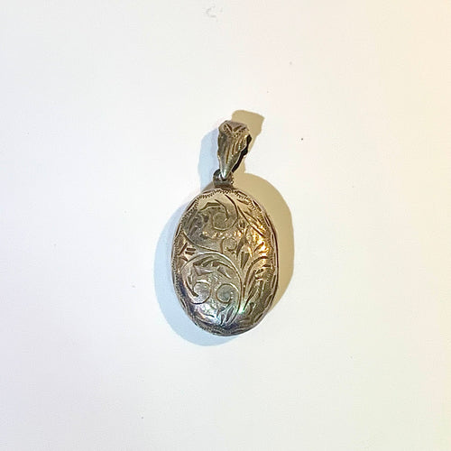 Small Petite Sterling Silver Oval Locket