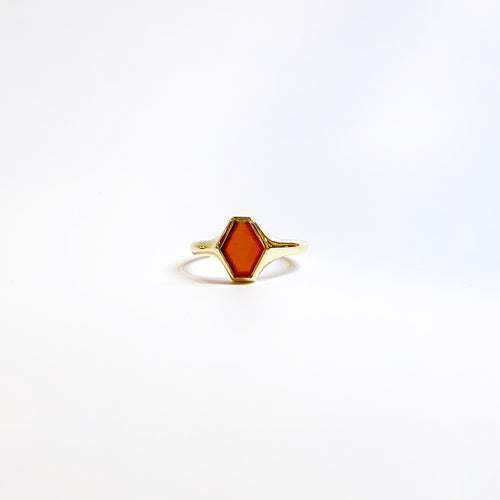 Antique Georgian 18ct Yellow Gold Carnelian Ring