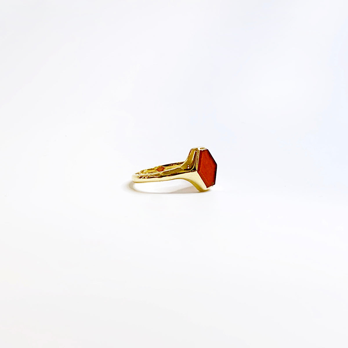 Antique Georgian 18ct Yellow Gold Carnelian Ring