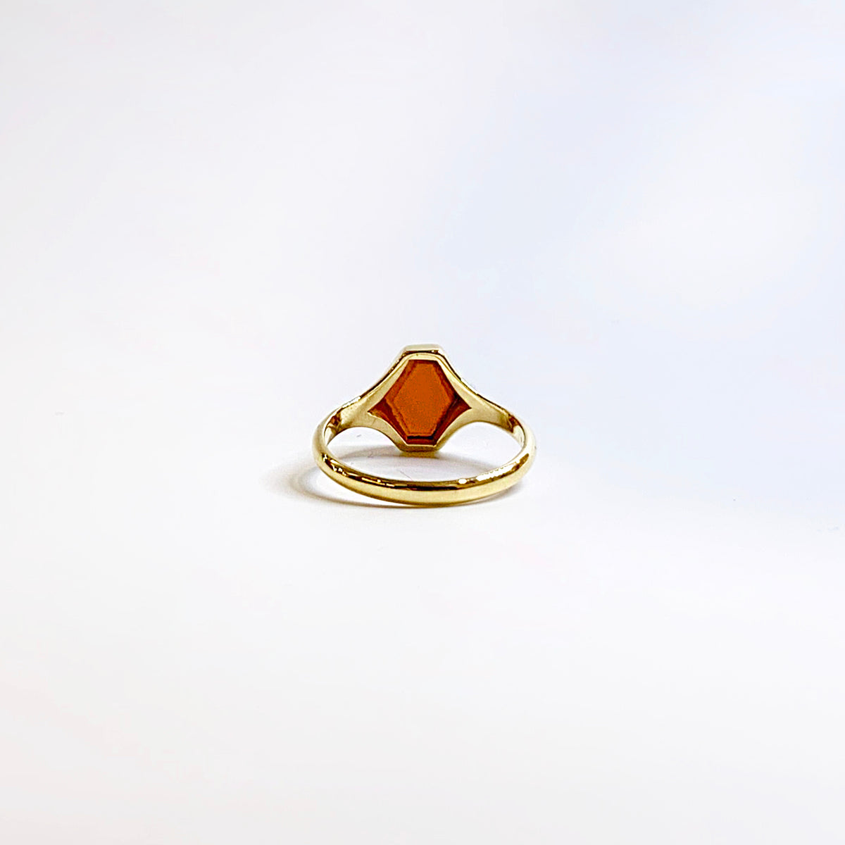Antique Georgian 18ct Yellow Gold Carnelian Ring