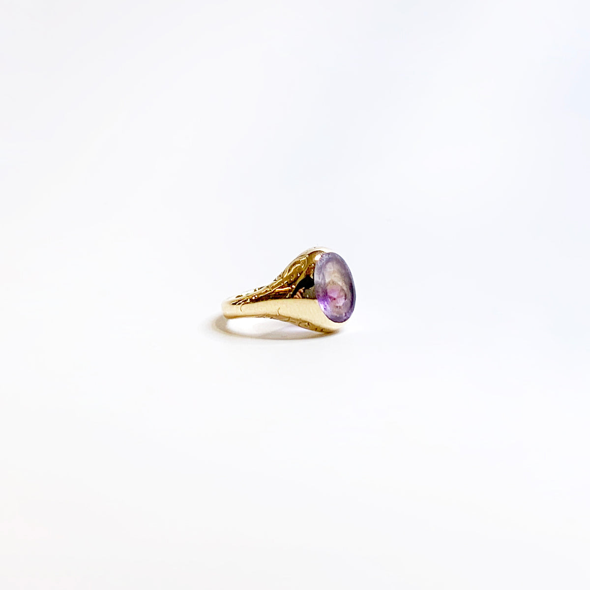 Antique Georgian 18ct Yellow Gold Amethyst Ring