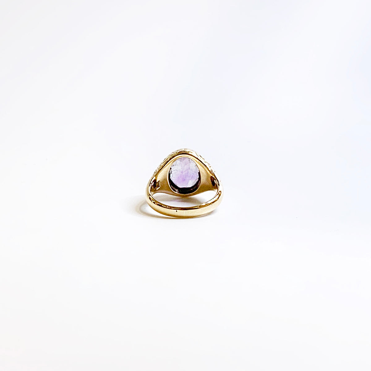 Antique Georgian 18ct Yellow Gold Amethyst Ring