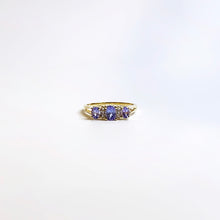 14ct Yellow Gold Diamond and Sapphire Ring
