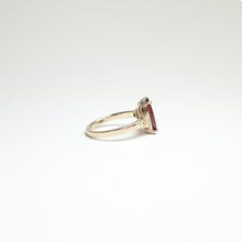 9ct Yellow Gold 3.40ct Garnet and Diamond Dress Ring