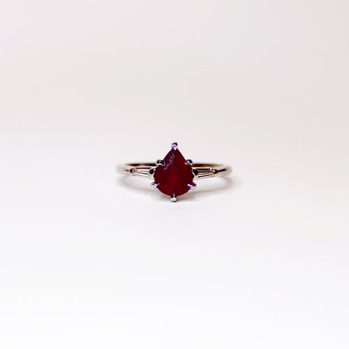 18ct White Gold 1.75ctw Ruby and Diamond Ring