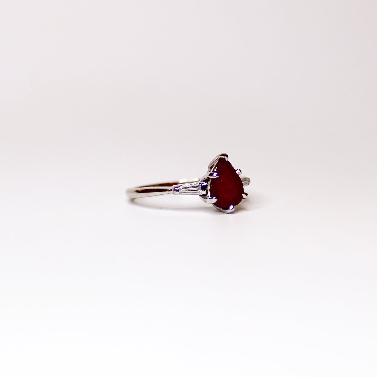 18ct White Gold 1.75ctw Ruby and Diamond Ring