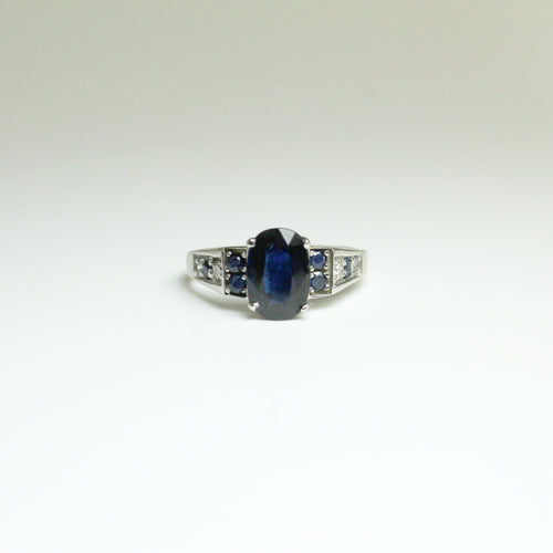 Australian Sapphire and Diamond Dress Ring