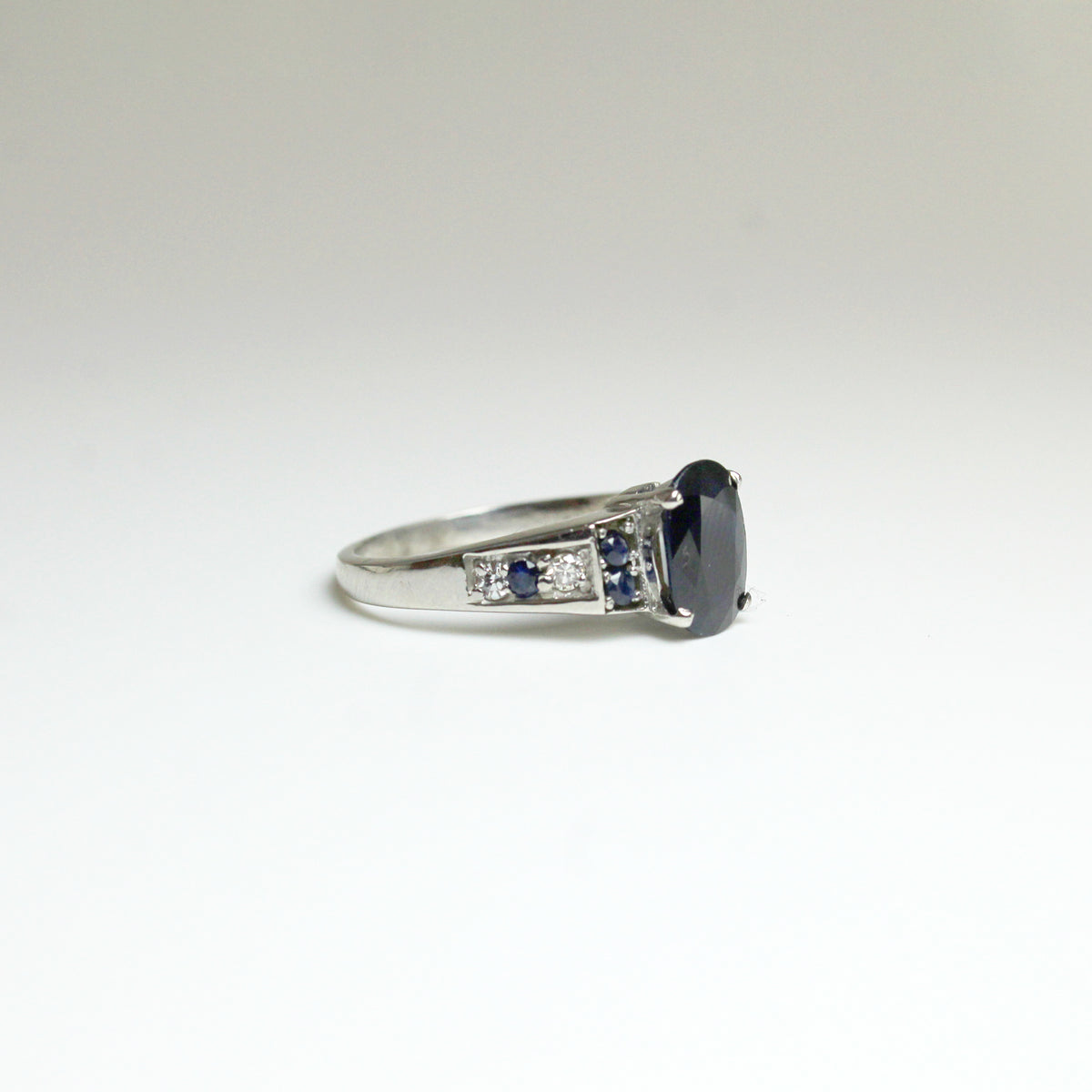 Australian Sapphire and Diamond Dress Ring