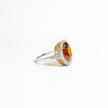 Hessonite Garnet and Diamond Dress Ring
