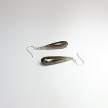 Sterling Silver Faceted Smokey Quartz Hook Drop Earrings