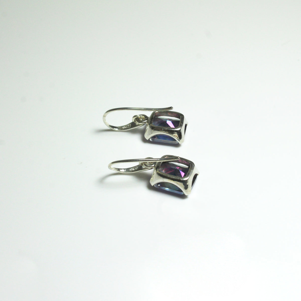 Mystic Blue Topaz Drop Earrings