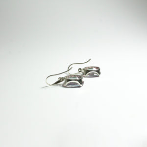 Sterling Silver 5.75ct Mystic Quartz Hook Drop Earrings