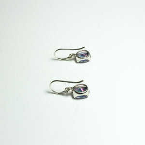 Sterling Silver 2.64ct Mystic Topaz Hook Drop Earrings