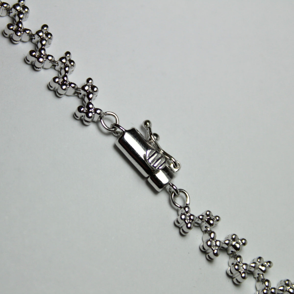 Diamond Set with Lavender Chalcedony Cabochon Pendant