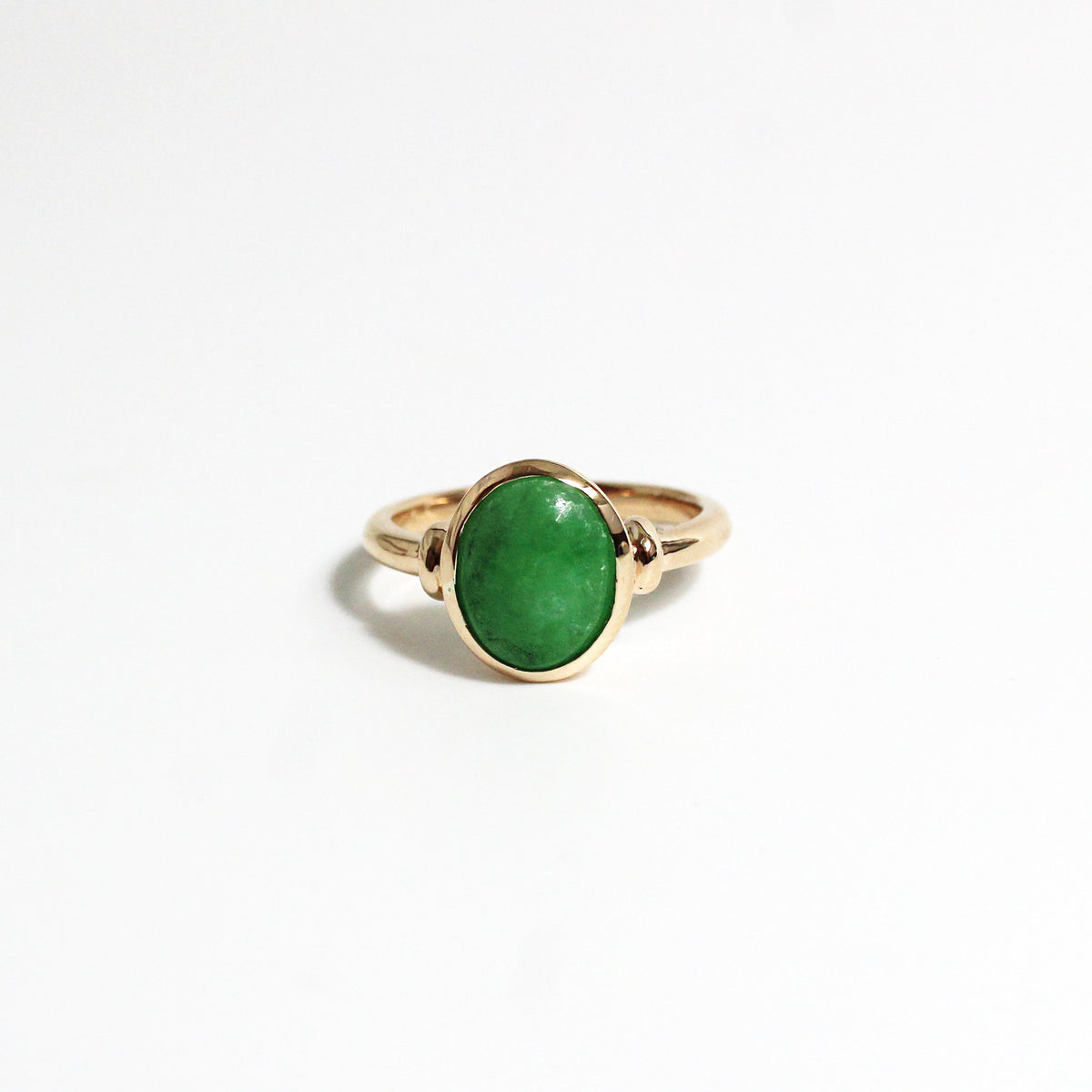 9ct Yellow Gold Jadeite Ring