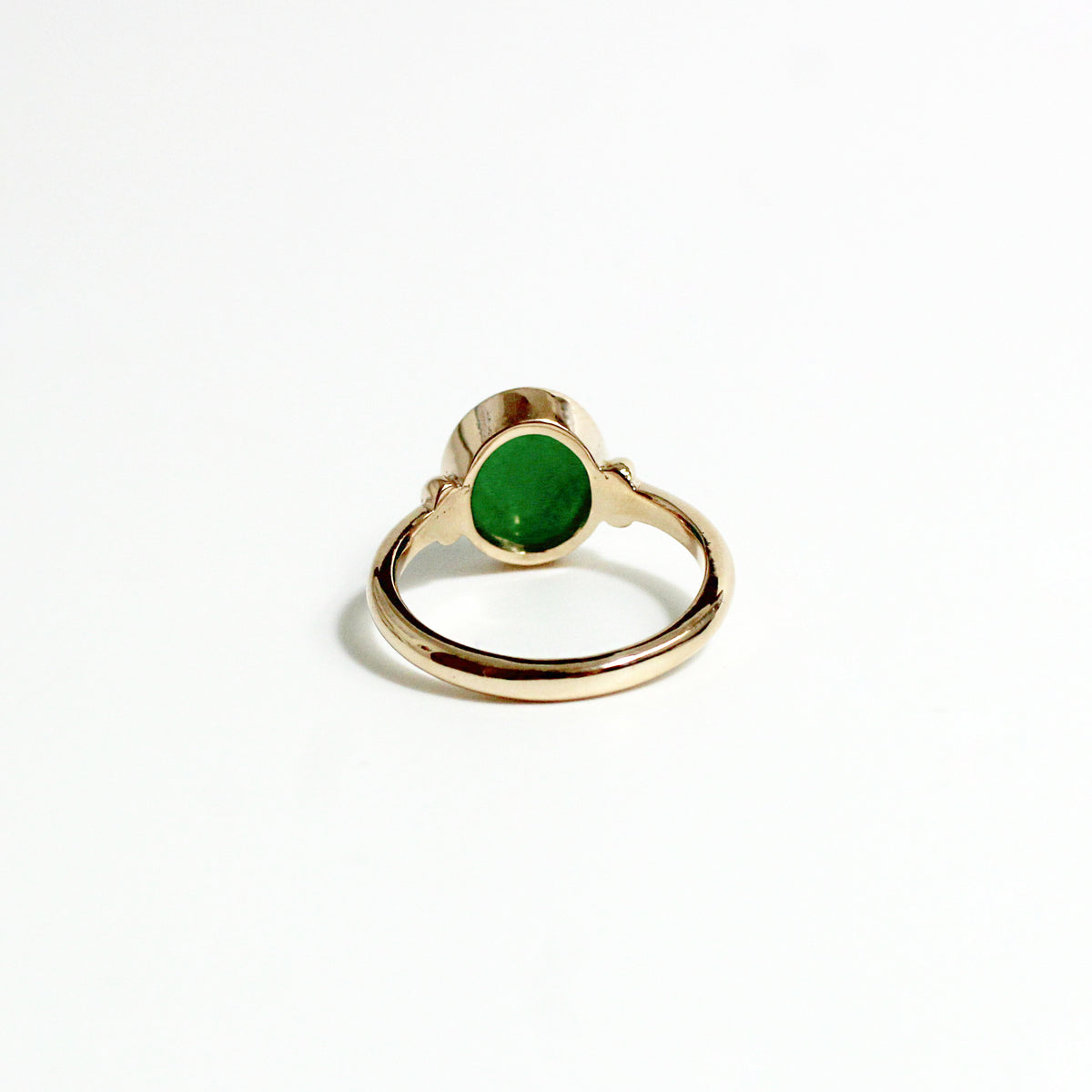 9ct Yellow Gold Jadeite Ring