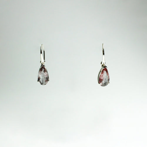 Sterling Silver 2.99ct Rutile Quartz Hook Drop Earrings